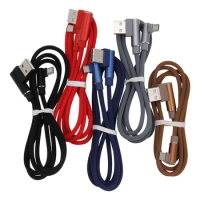 USB Data Cable 90 Degree Micro Usb Type C Fast Charging Charger Cables For iPhone 13 12 XS Max for Samsung Galaxy Note 9 300pcs