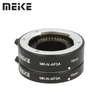 Meike MK-N-AF3A Metal Auto Focus Macro Extension Tube Ring for Nikon 1 Mount N1 1 V1 V2 V3 S1 S2 J1 J2 J3 J4 J5 AW1 Camera