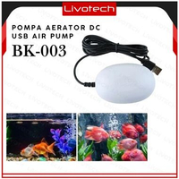 LIVO Pompa Aerator DC USB Air Pump BK-003 Gelembung Aerasi Aquarium