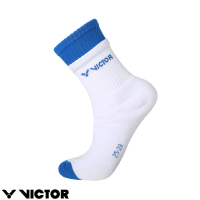 【VICTOR 勝利體育】運動中性襪 高筒襪、止滑襪(C-5105 M羊絨藍)
