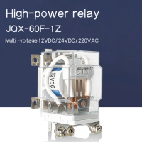 Power Relay 220V JQX-60F 1Z 60A High-power relay DC12V DC24V AC220V