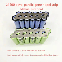 1Meter 21700 Lithium Battery Bevel 2 Parallel Pure Nickel Strip 21700 Slanted Edge Dislocation Bracket Pure Nickel Sheet