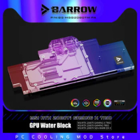 Barrow Full Cover GPU Water Block For MSI RTX2080Ti GAMING X TRIO Graphics Card, VGA Cooling Cooler 5V 3PIN BS-MSG2080TM-PA