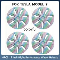 4PCS Wheel Cap For Tesla Model Y Hubcaps 19 Inch Car Tire Caps Full Rim Cover Car Rims Protection Model Y 2024 Accessories