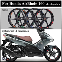 Hình dán trung tâm bánh xe xe máy, 14 inch, Phù hợp với Honda Air Blade 160, Decal can Vinyl, để Đồ 