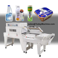 Semi Automatic Mineral Water PET Bottle Carton Box Shrink Wrapping Machine