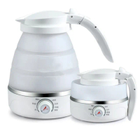 【西歐科技】矽膠摺疊旅行家用調温快煮壺熱水壺 110V-220V(CME-KET-01)