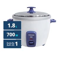 โตชิบา หม้อหุงข้าว รุ่น RC-T18CE ขนาด 1.8 ล. สีขาว