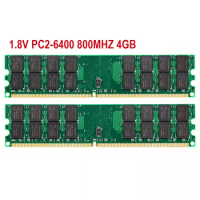2X4GB PC2-6400 DDR2-800MHZ 240pins AMD Desktop Memory Ram 1.8V SDRAM Only for AMD, Please Read The Description