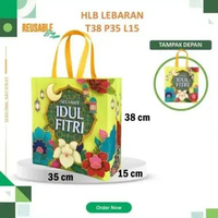 Tas Parcel Bingkisan Lebaran Selamat Hari Raya Idul Fitri (Ukuran Sedang-Jumbo) Bahan Kuat Laminasi 