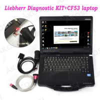 CF53 laptop+ LIEBHERR DIAGNOSTIC kit for Liebherr software SCULI with LIEBHERR excavator Crane diagn