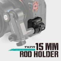 TILTA Single Rod Holder Rod Adapter TA-15RH-1420F-B 15mm rail clamp Front Mounted rod adapter