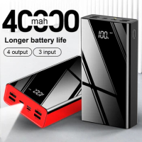 Big Capacity Power Bank Quick Charging for IPhone Samsung Xiaomi Mi 7 Port Outdoor 40000mah Portable External Battery Powerbank