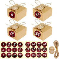 DIY Advent Calendar Boxes 2022 Christmas Countdown For Kids 24 Christmas Advent Calendar Empty Gift Boxes