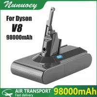 2024New 21.6V 98000mAh Replacement Battery for Dyson V8 Absolute Handheld Vacuum Cleaner Dyson V8 Battery V8 Series SV10 Batteri