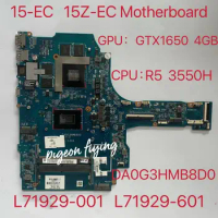 For HP Pavilion 15-EC 15Z-EC Laptop Motherboard With R5 3550H CTX1650 4GB L71929-601 L71929-001 DA0G3HMB8D0 G3HA