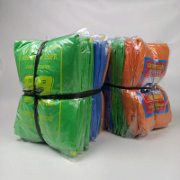 (Isi 12 Pcs)Setelan 99 -Jas hujan plastik tebal Setelan Baju celana Tahan air Hijau
