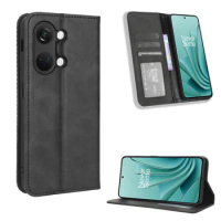 For OnePlus Nord 3 5G Case Luxury Flip PU Leather Wallet Magnetic Adsorption Case For OnePlus Nord3 5G 1+ Phone Bags