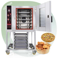 Gas Commercial Price Set Stainless Steel Hot Air Electric Industry Bakery Equipment Bake Bread Convection Oven