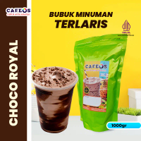 CAFEOS Bubuk Minuman Coklat Choco Royal Premium 1 KG - Serbuk Minuman Cokelat Untuk Usaha Minuman Ke