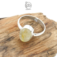 Cincin Rambut Sedana Perak 925 Asli Rutilated Quartz Sophiana