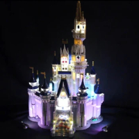 Led Light For Lego 71040 Creative City Cinderella Princess Castle Compatible 16008 Building Blocks Toys (only light+Battery box)