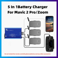 New For Mavic 2 Pro/Zoom Battery Charger Hub 5 In 1 Charging Hub for DJI Mavic 2 Drone Controller &amp; Battery &amp; SmartPhone Charger