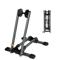 Cycle Foldable Bike Rack Bicycle Storage Floor Stand Fold it Up and Take it with You. Compact Storage