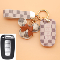 Penutup Kunci Kereta Kulit, Untuk Kia K5, K3, Kia Forte, K4, K2, Kx3, Kx5, Kia Sportage