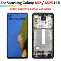 Super AMOLED For Samsung Galaxy A52 SM-A525F A525 LCD Display Touch Panel Screen Digitizer Assembly For samsung A52 A525F LCD
