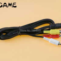 OCGAME 1.8m Nickle Plated Stereo AV Leads Audio Video RCA Composite Cable for Sega Saturn System console 20pcs/lot