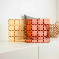 澳洲 Connetix 粉彩磁力積木-橘黃底板2入組|磁性積木|磁力片