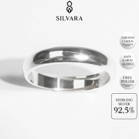 SILVARA Essential Silver Ring Sterling Silver S925 - Cincin Perak S925