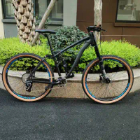 Kalosse 10 Bearings 29x18 Inches Hydraulic Brakes Full Suspension Bikes Mountain Bicycle Mountain Bike 11 Speed Bicycle