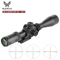 MARCH SK5-25X50 FFP IR Tactical Riflescope Spotting Scope for Rifle Hunting Optical Collimator Airsoft Airgun Sight Etched Glass