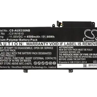 Cameron Sino 4500mAh battery for ASUS UX330 UX330C Zenbook UX330CA Zenbook UX330U Notebook, Laptop Battery
