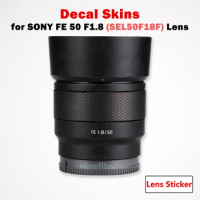 for Sony FE 50mm f/1.8 Len Decal Skin for SONY FE50 F1.8 Lens Protector SEL50F18F Anti-scratch Cover Film 50 1.8 Sticker 50f1.8