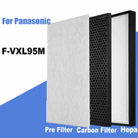 for F-VXL95M Panasonic Air Purifier Replacement HEPA Activated Carbon Filter