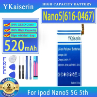 YKaiserin Battery Nano2 Nano3 Nano4 Nano5 Nano6 Nano7 For Apple iPod Nano 2 3 4 5 6 7 3rd 3TH 3Gen 4th 5G 5th 6th 7th