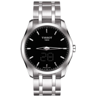 TISSOT 天梭 官方授權 Couturier 系列 Date時尚腕錶 送禮首選-黑/39mm T0354461105100