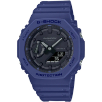 【CASIO 卡西歐】G-SHOCK 八角農家橡樹雙顯手錶 畢業 禮物(GA-2100-2A)