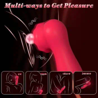 rose massage female masturbator clitoral breast stimulation liquid crystal display adult sex toy
