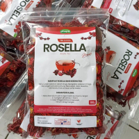 Teh Seduh Bunga Rosella Merah 100 gr Berkualitas / Teh Bunga Rosela Merah Curah / Teh Herbal Organik