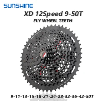 SUNSHINE XD Cassette 12 Speed 9-50T MTB Bicycle Sprocket Mountain Bike Flywheel Fit for SRAM GX EAGLE Freewheel
