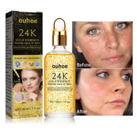 24K Gold Face Serum Hyaluronic Removal Wrinkle Moisturize Shrink Pores Brighten Improve Fine Lines Lifting Firming Skin Care