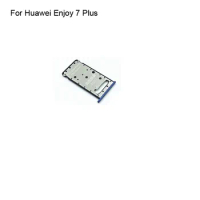 For Huawei Y7 Prime 2017 SIM Card Tray + Micro SD Card Tray Holder Slot Adapter Socket For Huawei Y 7 Prime 2017