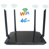 4G LTE CPE mobile wifi hotspot router with SIM card slot 2.4G portable hotspot 300mbps Wi-Fi router 300mbps with external antenn