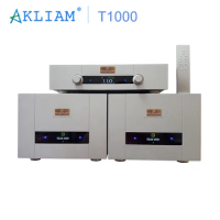 AkLIAM Designed GOLDMUND TELOS 1000 PRO Fully Balanced Remote Control HIFI Tube Pre Amp &amp; Mono Power Amplifier 8 Ohm 550W+550W