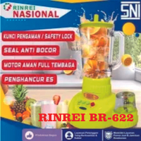 Rinrei BR-622N Blender Multi Fungsi dengan gelas dari plastik anti pecah Kunci Pengaman Safety Loc