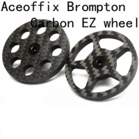 Aceoffix 46mm Bike Carbon easy wheel Easywheel for Brompton Folding Bike Ultralight
